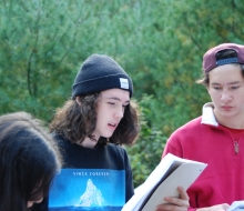 Student reading